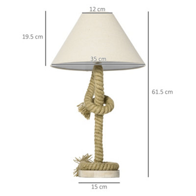 Twisted rope best sale floor lamp