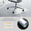 HOMCOM Office Carpet Protector Chair Mat Clear Spike Non Slip Frosted Lipped
