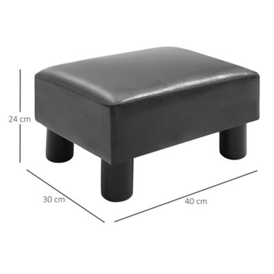 Small deals black footstool