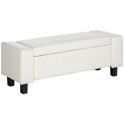 White blanket box online seat