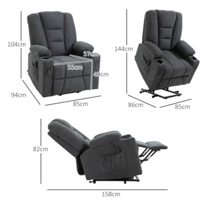 Oversized power deals recliner