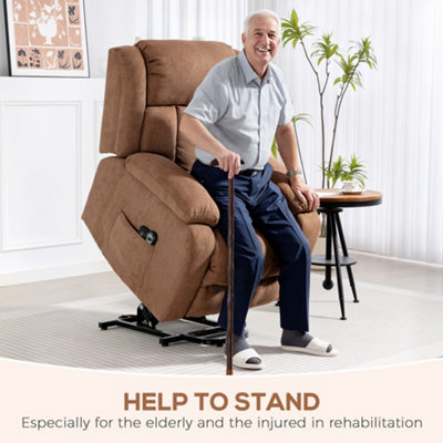 HOMCOM Power Lift Recliner Chair, Lift Chair for Elderly with Massage ...