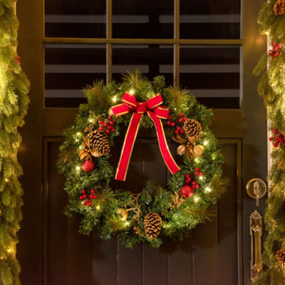 Christmas Wreath Pre-Decorated Artificial 20