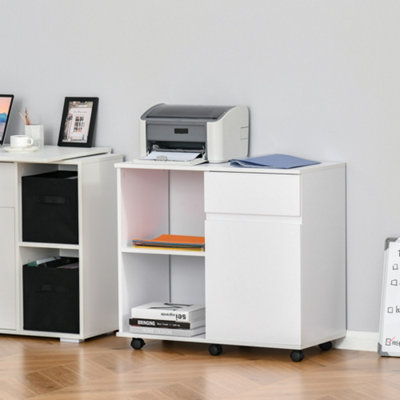 White deals printer stand