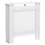 HOMCOM Radiator Cover Heating Cabinet Solid MDF Small Sized White Modern Home