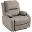 HOMCOM Recliner Armchair for Living Room, Recliner Chair with Cup Holder