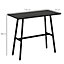 HOMCOM Rectangular Bar Table with Sturdy Metal Frame, Contemporary Design High Top Kitchen Table with Faux Marble Top