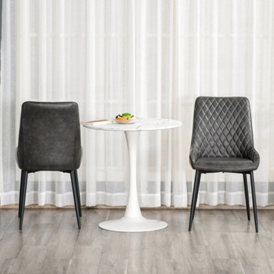 White retro dining deals chairs