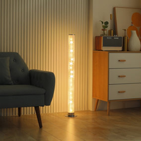 HOMCOM RGB Floor Lamps LED Corner Lamp with Remote Control Mood Lighting
