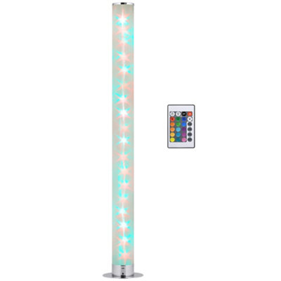 HOMCOM RGB Floor Lamps LED Corner Lamp with Remote Control Mood Lighting