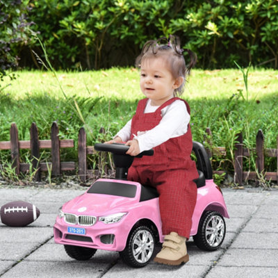 Pink car hot sale baby walker