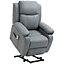 HOMCOM Riser and Recliner Chair Power Lift Reclining Chair with Remote, Grey
