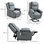 HOMCOM Riser and Recliner Chair Power Lift Reclining Chair with Remote, Grey