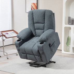 HOMCOM Riser and Recliner Chair w/ Remote, Lift Chair for Elderly, Grey