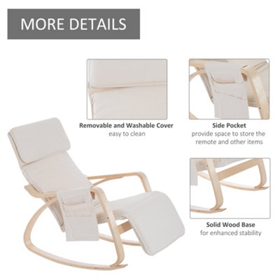 Side to store side rocking chair