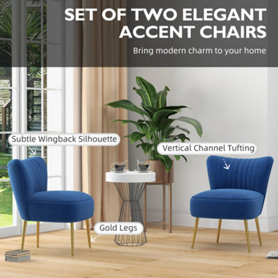 Set of two accent chairs discount