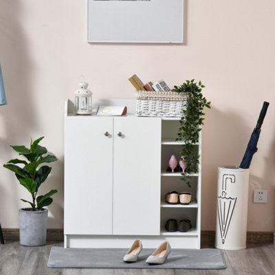 Shoe rack storage deals cabinet with doors