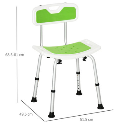 Medokare shower best sale chair with rails