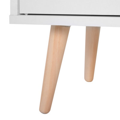 HOMCOM Side Cabinet with Storage Drawer for Hallway, Kitchen White