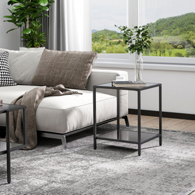 Glass top end tables deals for living room