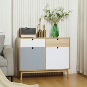 HOMCOM Sideboard Storage Cabinet Kitchen Cupboard with Drawers for Bedroom