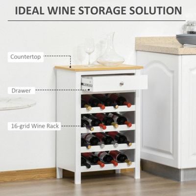 Small sideboard with on sale wine rack