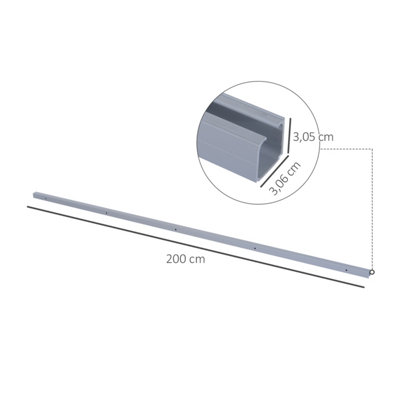 6FT/182cm Sliding Barn Wood Door Hardware Closet Track Kit - View #8