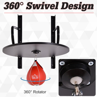 HOMCOM Speed Bag Platform Kit Wall-mounted Punching Ball Hanging Platform Set