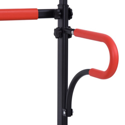 HOMCOM Steel Multi-Use Exercise Power Tower Station Adjustable Height w/ Grips