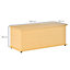 HOMCOM Storage Box Chest With Lid Spacious Collect Cabinet Chipboard -Burlywood