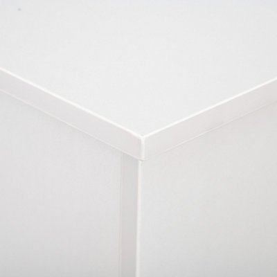 HOMCOM Storage Chest With Lid, 113L Storage Box, White