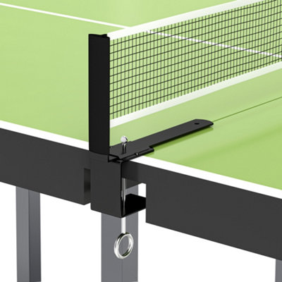 HOMCOM Tennis Table Ping Pong Foldable with Net Game Steel
