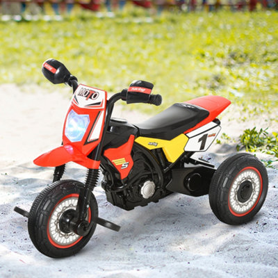 HOMCOM Toddler Pedal Tricycle Ride-On Learning Music Lights 18-36 ...
