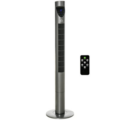HOMCOM Tower Fan Cooling with Ionizer Air Filter Oscillating