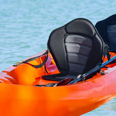 HOMCOM Universal Kayak Seat Sit On Top Canoe Back Rest Detachable Fishing Boat