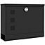 HOMCOM Wall Mounted Letterbox Mailbox with Windows and Keys Easy to Install