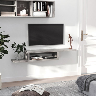 floating tv shelf