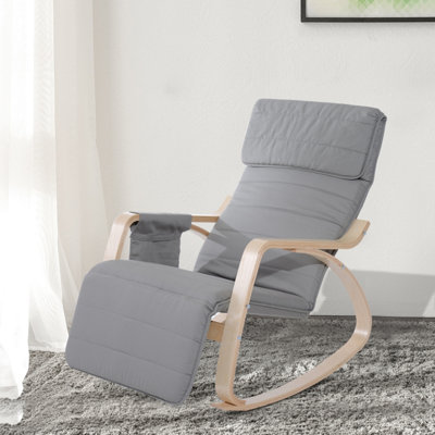 Light grey shop rocker recliner