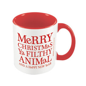 Home Alone Merry Christmas Ya Filthy Animal Mug Red/White (One Size)