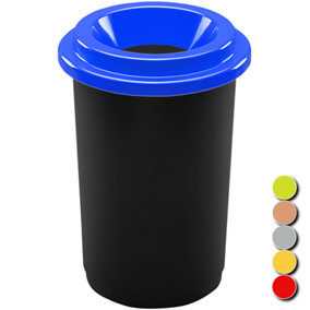 HOME CENTRE 50L Blue Eco Recycling Plastic Bin for Kitchen Office Classroom Canteen