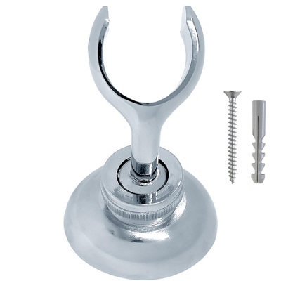 HOME CENTRE Adjustable 360 Degrees Chrome Shower Head Holder