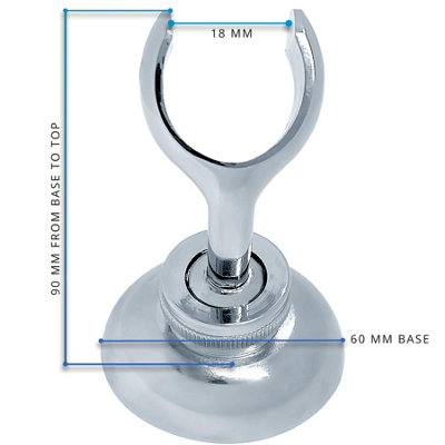 HOME CENTRE Adjustable 360 Degrees Chrome Shower Head Holder - 7