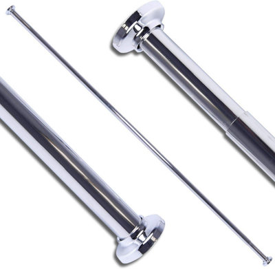 Home Centre Extendable Shower Curtain Rail Rod Telescopic Pole 125-220cm