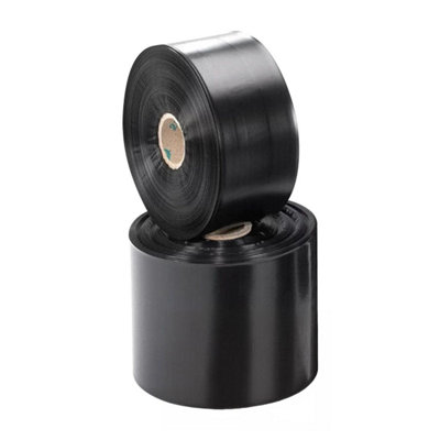 HOME CENTRE Layflat Tubing 5'' Polythene Extra Heavy Duty Lay Flat Tubing Roll 500 Gauge Strong And Waterproof Protection 5 m