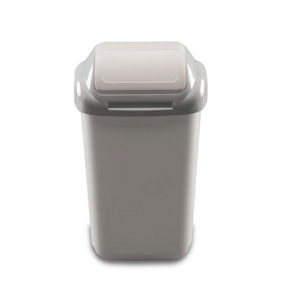 Home Centre Lift Top Classic Plastic Waste Bin 30 Litre Grey