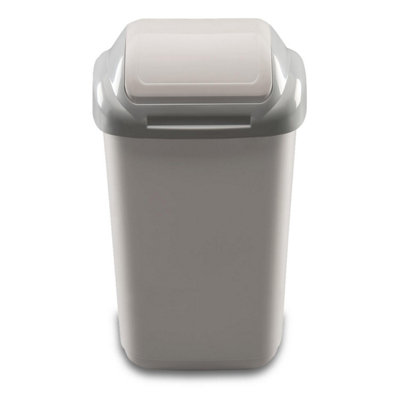 Home Centre Lift Top Classic Plastic Waste Bin 50 Litre Grey