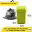 Home Centre Lift Top Plastic Waste Bin 15 Litre Green Kitchen Office School Work Recycling