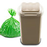 Home Centre Lift Top Plastic Waste Bin 50 Litre Cappuccino Kitchen Office School Work Recycling