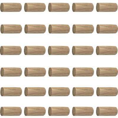 Home Centre Oak Smooth Finish Wood DIY Plug Dowels 10x27mm (Pack of 30) Price Comparisons | Compare The Build