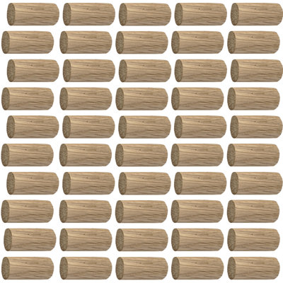 Home Centre Oak Smooth Finish Wood DIY Plug Dowels 10x27mm (Pack of 50) Price Comparisons | Compare The Build